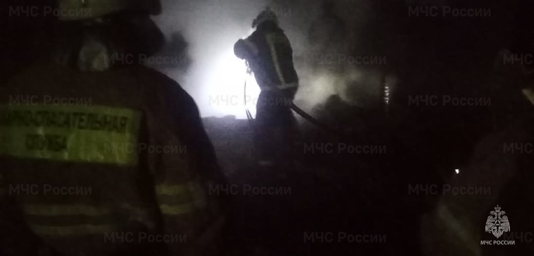 Пожар в Козельском районе, д. Полошково, ул. Придорожная