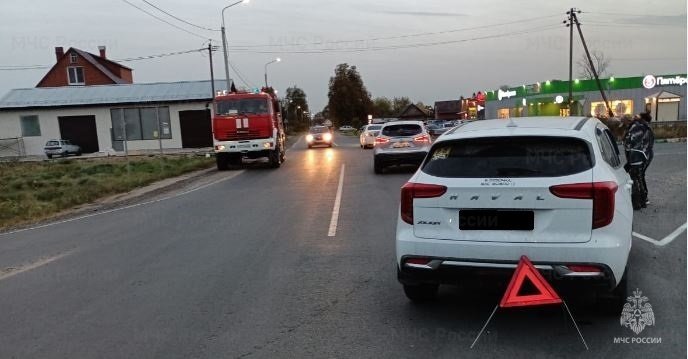 Спасатели МЧС принимали участие в ликвидации ДТП в г. Козельск, ул. Буканова